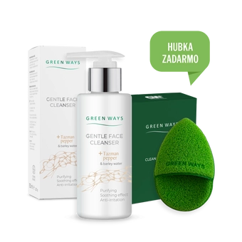 Gentle Face Cleanser- Jemný čistiaci gél na tvár 150 ml + hubka na tvár ZADARMO