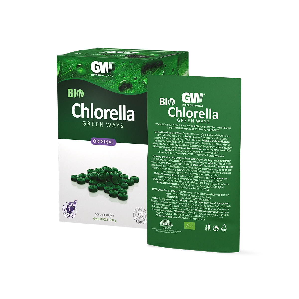 Product Green Ways ORGANIC Chlorella tablets 
