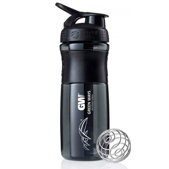 Shaker 0,6 l Sportmixer Flip Tritan schwarz